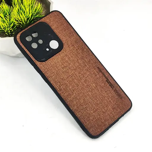 [PO18BMI10C-1-34] Xiaomi Redmi 10C|Poco C40 X-Level Leather Back Case (Dark Brown)