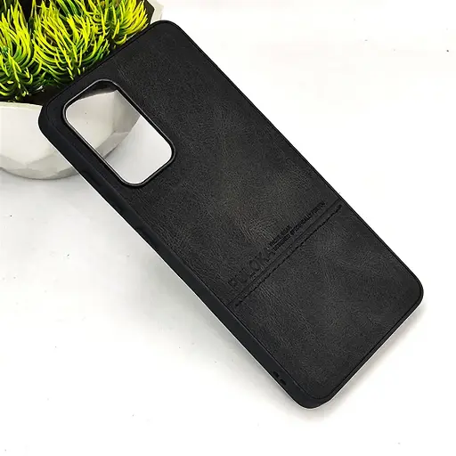 [PO42BSA52-9-2] Samsung Galaxy A52|A52s|A52 5G PULOKA Logo Luxuary Leather Back Case (Black)