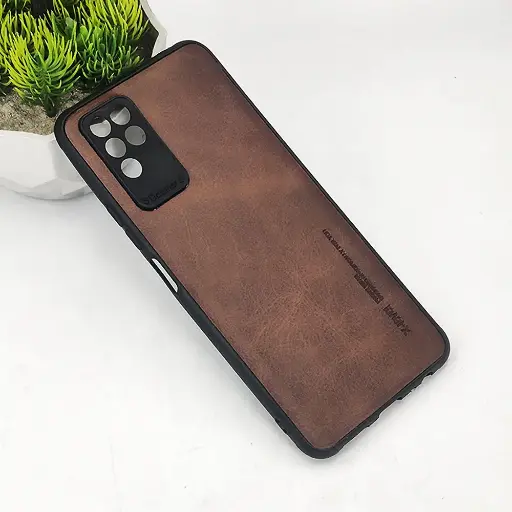 [PO18BINOT10-1-13] Infinix Note 10 X-Level Leather Case Mobile Pouch (Brown) 