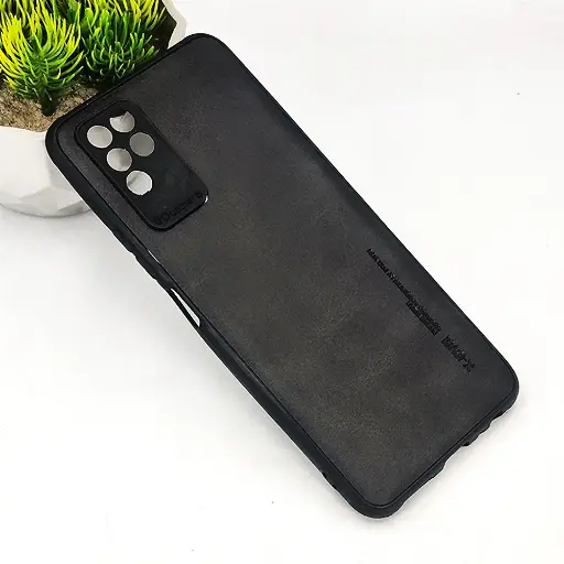 [PO18BINOT10-1-2] Infinix Note 10 X-Level Leather Case Mobile Pouch (Black)