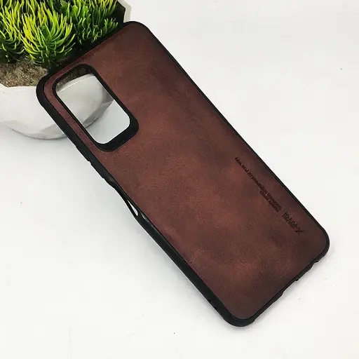 [PO18BINOT8I-1-34] Infinix Note 8i Pro X-Level Leather Case Mobile Pouch (Dark Brown)