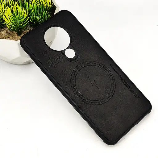[PO18BNK5.3-2-2] Nokia 5.3 Magsafe Logo X-Level Luxuary Leather Back Case (Black)