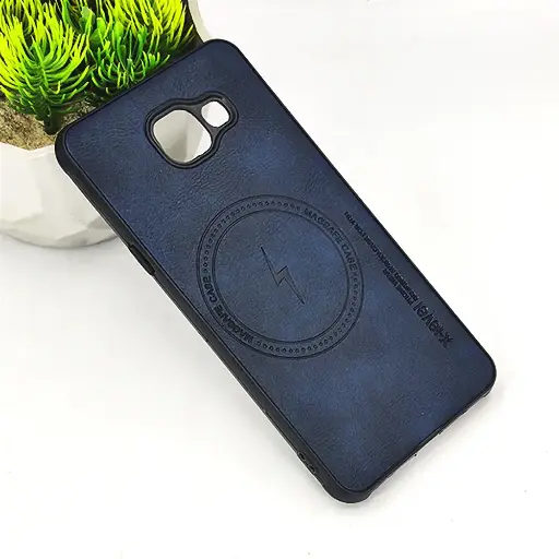 [PO18BSA510-2-17] Samsung A510 Magsafe Logo X-Level Luxuary Leather Back Case (Nay Blue)