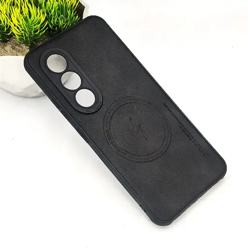 [PO18BITS25-2-2] iTel S25 Magsafe Logo X-Level Luxuary Leather Back Case (Black)