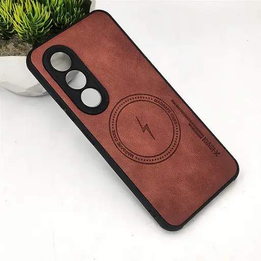 [PO18BITS25-2-13] iTel S25 Magsafe Logo X-Level Luxuary Leather Back Case (Brown)