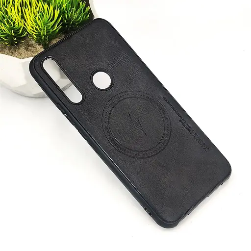 [PO18BHUY9P19-2-2] Huawei Y9 Prime 2019|P Smart Z X-Level Luxuary Leather Back Case (Black)