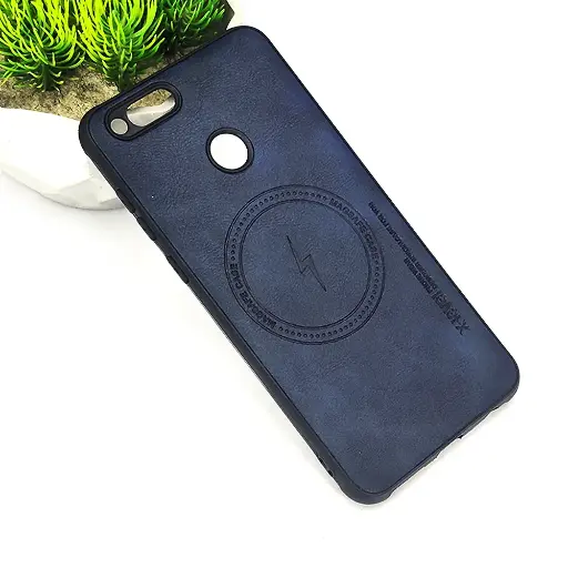 [PO18BHUHN7X-2-17] Huawei Honor 7X X-Level Luxuary Leather Back Case (Navy Blue)