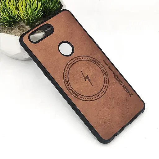 [PO18B1PL5T-2-5] OnePlus 5T X-Level Luxuary Leather Back Case (Golden)