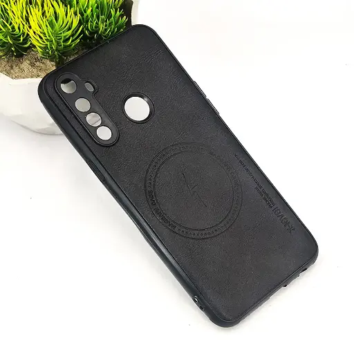 [PO18BORELME5-2-2] Oppo Realme 5|5i|5s|6I|C3 X-Level Luxuary Leather Back Case (Black)