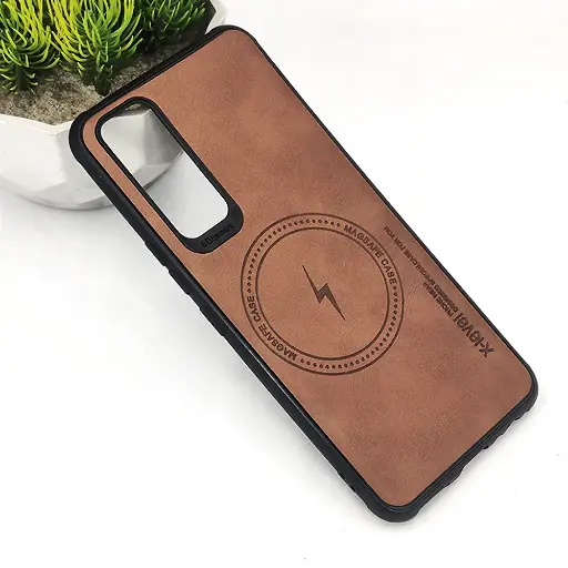 [PO18BVIV20SE-2-5] Vivo V20se X-Level Luxuary Leather Back Case (Golden)