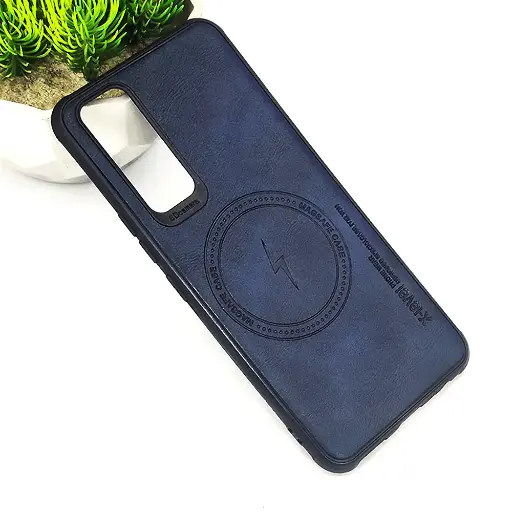 [PO18BVIV20SE-2-17] Vivo V20se X-Level Luxuary Leather Back Case (Navy Blue)