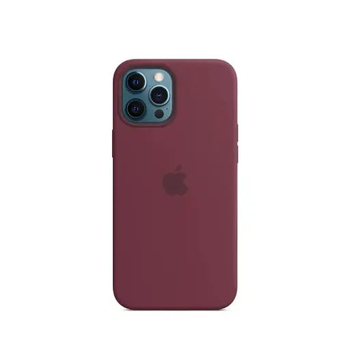 [PO23BIP12PR-1-21] iPhone 12 Pro|iPhone 12 Official Soft Silky Back Case (Maroon)