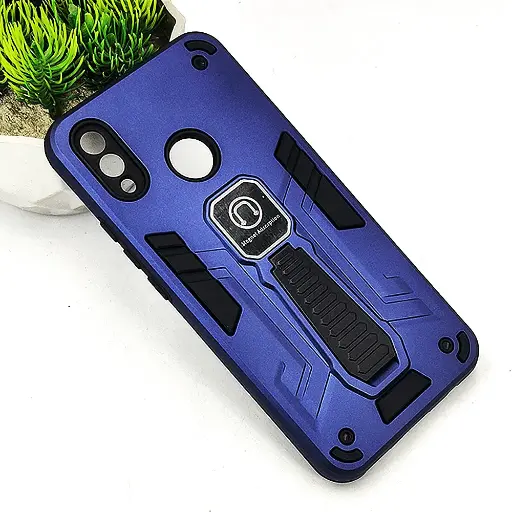 [PO39BHUNOV3I-2-17] Huawei Nova 3i Armour With Stand Back Case (Navy Blue) 