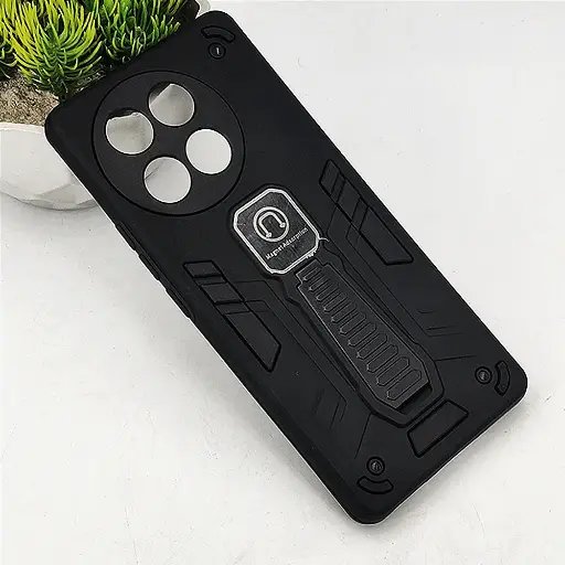 [PO39BTCMN30S-2-2] Tecno Camon 30S Armour With Stand Back Case (Black) 