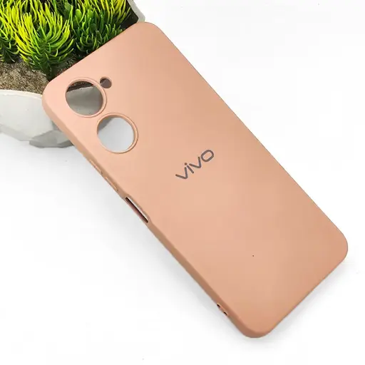 [PO23BVIY18-3-42] Vivo Y18|Y18e|Y03|Y03T Official Soft Silky Back Case (Desert Titanium)
