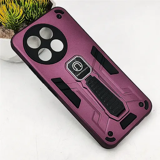 [PO39BTSPRK30PR-2-21] Tecno Spark 30 Pro Armour With Stand Back Case (Maroon)