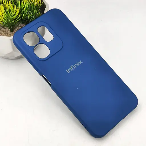 [PO23BIHOT50I-3-3] Infinix Hot 50i|Smart 9|Smart 9 HD Official Soft Silky Back Case (Blue)