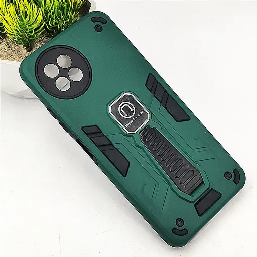 [PO39BITS23-2-11] iTel S23 4G Armour With Stand Back Case (Green) 