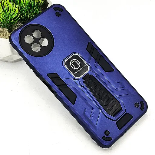 [PO39BITS23-2-17] iTel S23 4G Armour With Stand Back Case (Navy Blue)