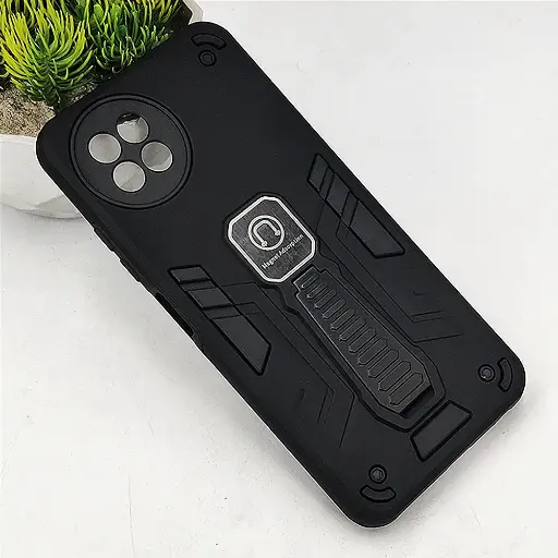 [PO39BITS23-2-2] iTel S23 4G Armour With Stand Back Case (Black)