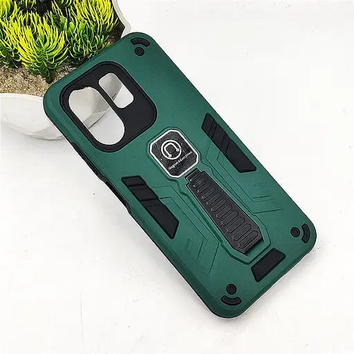 [PO39BIHOT50I-2-11] Infinix Hot 50i/Smart 9/Smart 9 4G Armor With Stand Back Case (Green)
