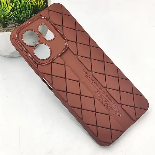 [PO14BIHOT50I-6-34] Infinix Hot 50i|Smart 9|Smart 9 HD New Extremely imagination Soft Silicone Back Case (Dark Brown)