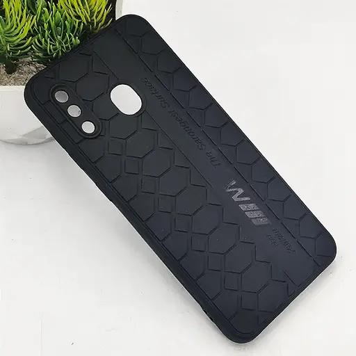 [PO14BSA20-23-2] Samsung Galaxy A30|A20|M10s [The Sarongest Surface] Soft Silicone Back Case (Black)