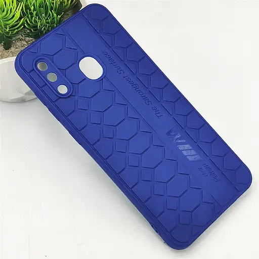 [PO14BSA20-23-17] Samsung Galaxy A30|A20|M10s [The Sarongest Surface] Soft Silicone Back Case (Navy Blue)