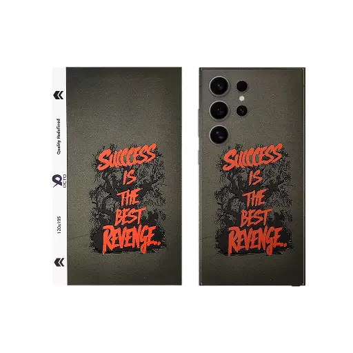 [SKIN-19-SITBR] 3D Printed Mobile Back Customize Skin ( Success is The Best Revenge )