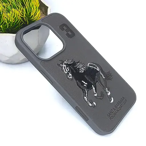 [PO43BIP16PMAX-17-36] iPhone 16 Pro Max Santa Barbara Polo&Racquet Club Back Case (Natural Titanium)