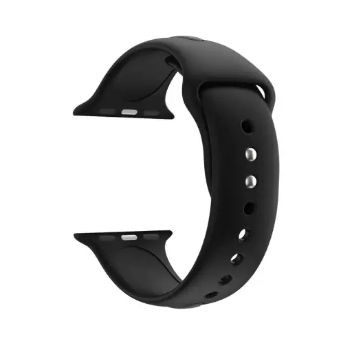 [WSRLM45-4-2] 42/44/45/49 MM Adidas Cut Shaped Silicone (Rubber)  Straps For Smart Watch (Black)