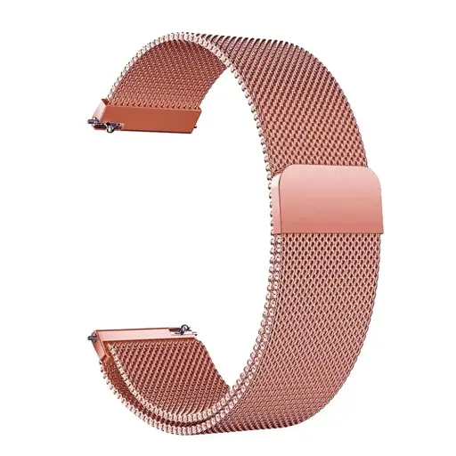 [WSMLM22-1-22] 22MM Chain Magnetic Straps For Smart Watch (Baby-Pink)