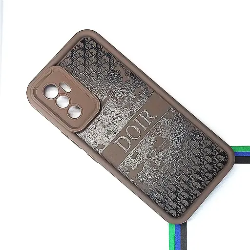 [PO14BVIV23E-19-34] Vivo V23E Printed Soft Silicone Back Case (Dark Brown)