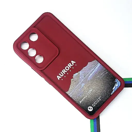 [PO14BVIV27E-19-21] Vivo V27E Printed Soft Silicone Back Case (Maroon)