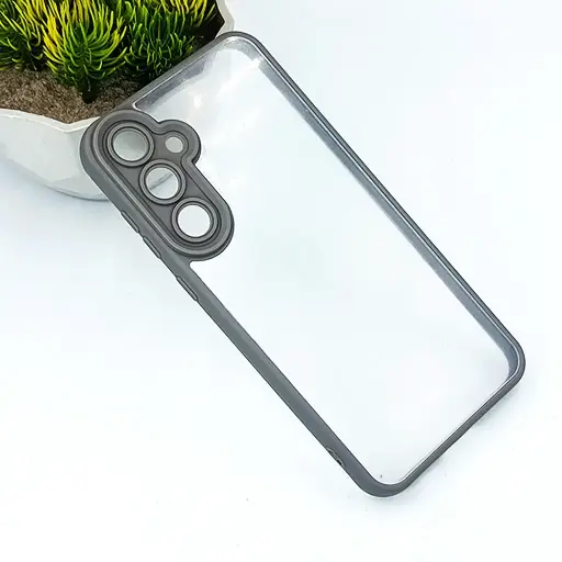 [PO10BSA26-6-35] Samsung A26 5G Side Color & Transparent Spigen Back Case (Titanium) 