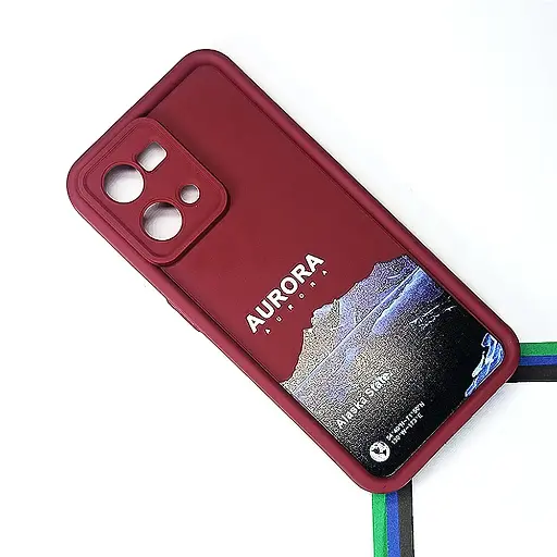 [PO14BOF21PR-19-21] Oppo F21 Pro 4G Printed Soft Silicone Back Case (Maroon)