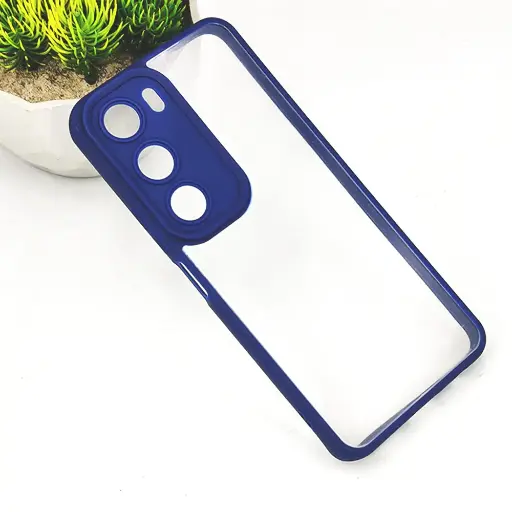 [PO10BVIY19S-6-17]  Vivo Y19S 4G Color & Transparent Spigen Back Case (Navy Blue) 