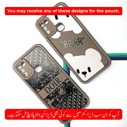 [PO14BIHOT10PY-19-34] Infinix Hot 10 Play| Hot 11 Play Printed Soft Silicone Back Case (Dark Brown)