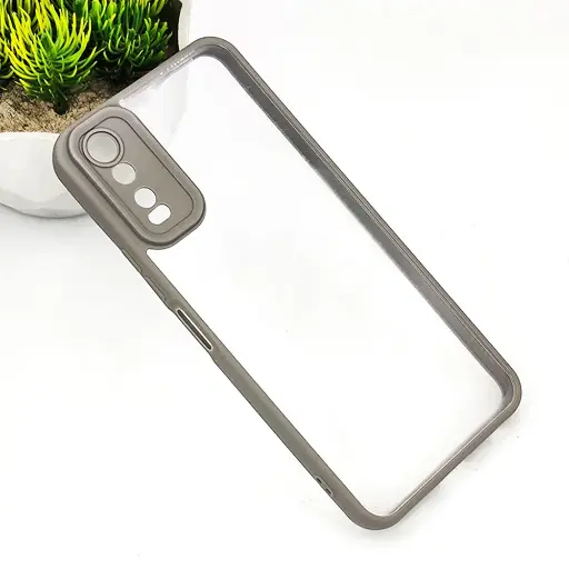 [PO10BVIY20-6-35]  Vivo Y20/Y12S/Y12A/Y20S/Y20I Color & Transparent Spigen Back Case (Titanium)