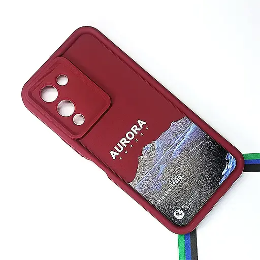 [PO14BINOT12 G96-19-21] Infinix Note 12 G96 Printed Soft Silicone Back Case (Maroon)