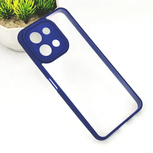 [PO10BVIY28-6-17]  Vivo Y28 4G Color & Transparent Spigen Back Case (Navy Blue)