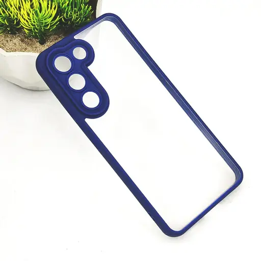 [PO10BVIY100-6-17] Vivo Y100 4G|5G|V30 Lite 5G|Y200E 5G Color & Transparent Spigen Back Case (Navy Blue)