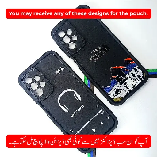[PO14BSA23-19-2] Samsung A23 4G Printed Soft Silicone Back Case (Black)