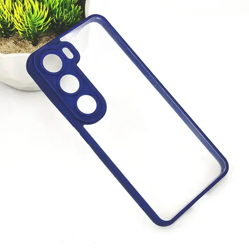 [PO10BVIY200-6-17]  Vivo Y200 4G|Y300 4G|V40 Lite 5G Color & Transparent Spigen Back Case (Navy Blue)