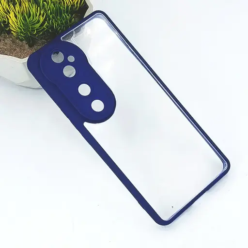 [PO10BVIV40-6-17]  Vivo V40 5G Color & Transparent Spigen Back Case (Navy Blue) 