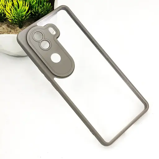 [PO10BVIV40E-6-35]  Vivo V40E 5G Color & Transparent Spigen Back Case (Titanium) 