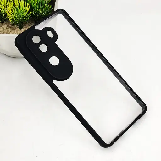 [PO10BVIV40E-6-2]  Vivo V40E 5G Color & Transparent Spigen Back Case (Black)