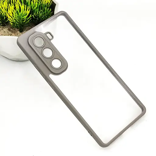 [PO10BIHOT50PRPL-6-35] Infinix Hot 50 Pro Plus 4G Color & Transparent Spigen Back Case (Titanium) 