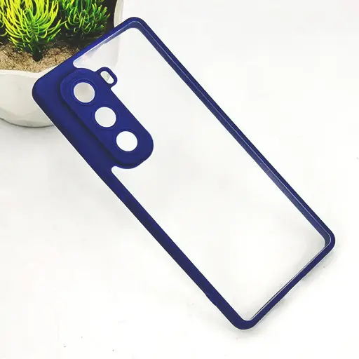 [PO10BIHOT50PRPL-6-17] Infinix Hot 50 Pro Plus 4G Color & Transparent Spigen Back Case (Navy Blue)