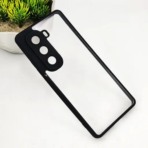 [PO10BIHOT50PRPL-6-2] Infinix Hot 50 Pro Plus 4G Color & Transparent Spigen Back Case (Black)